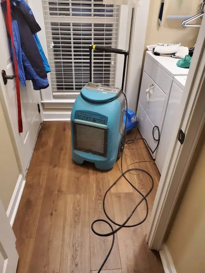 Commercial dehumidifier deployed for Flood Damage Cleanup in Mountainside